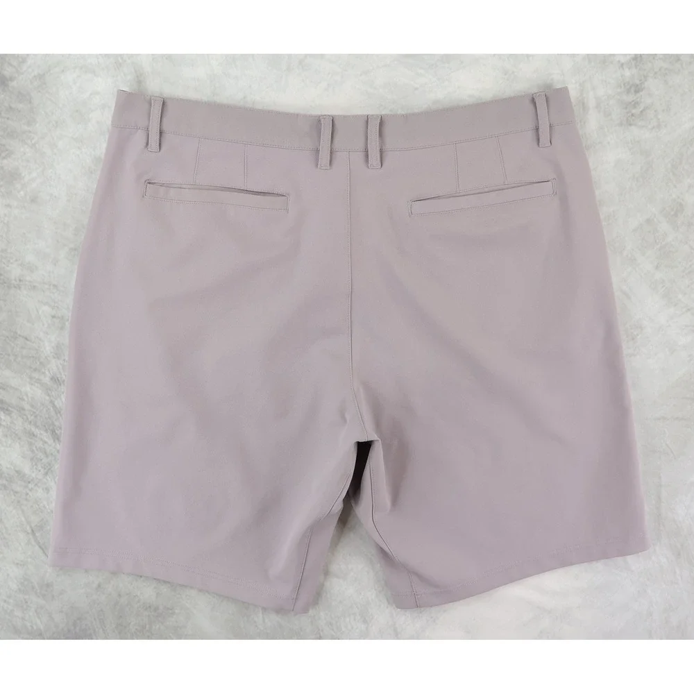 State & Liberty Performance Shorts Mens 36 Gray Golf Tech Stretch Tech